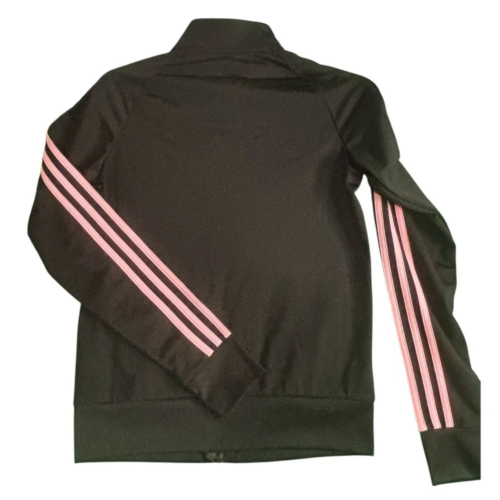 Adidas Jacket Women‎ Extra Small Black Pink Track Jacket NWT - Picture 5 of 8
